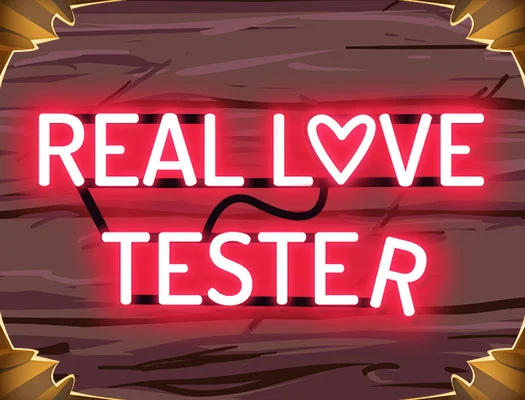 Using a love tester game that people in my class used last year